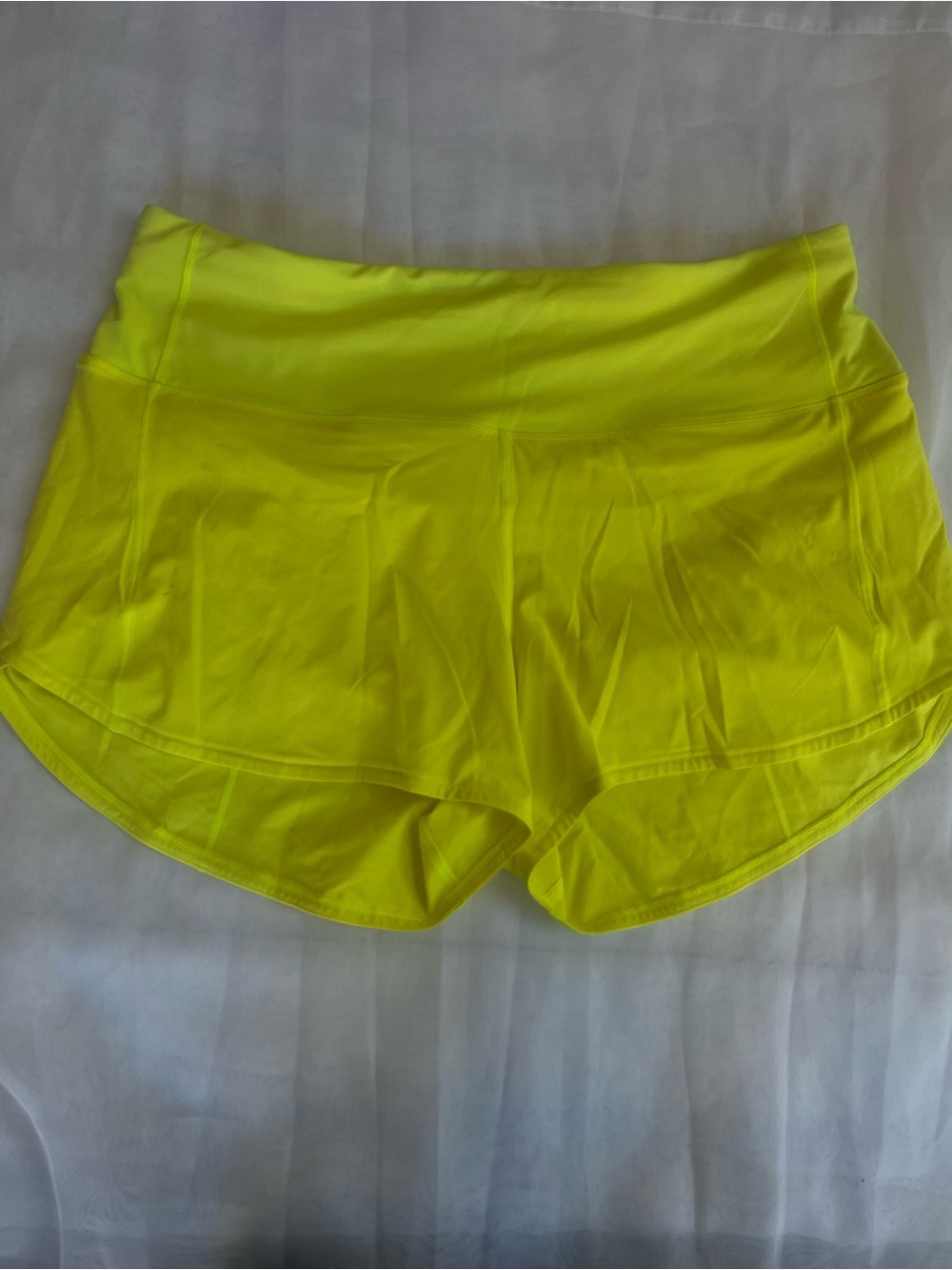 lululemon athletica Neon Yellow Athletic Shorts